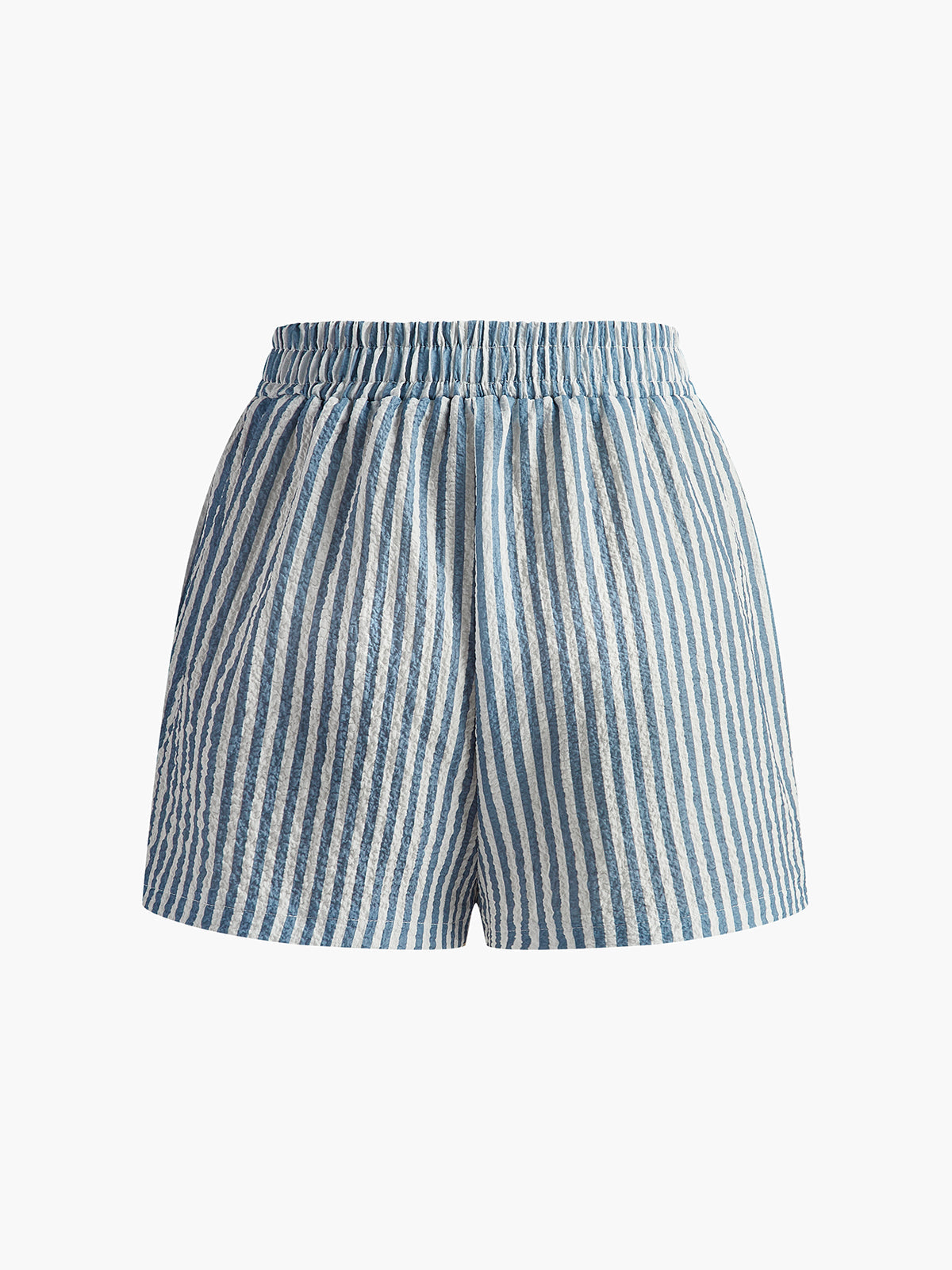 Pinstripe Button Shorts