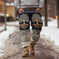Viking World Tree & Celtic Knot Art Men's Knit Pants artswardrobe