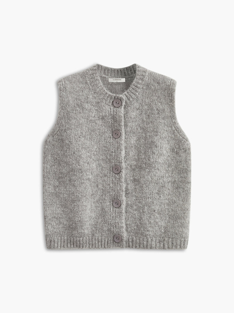 Wool-blend Soft Sweater Vest