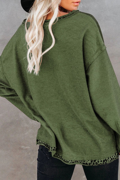 Street Split Joint V Neck T-shirts