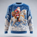 Comstylish Men's Christmas Santa Claus Comfortable Plush Sweatshirt
