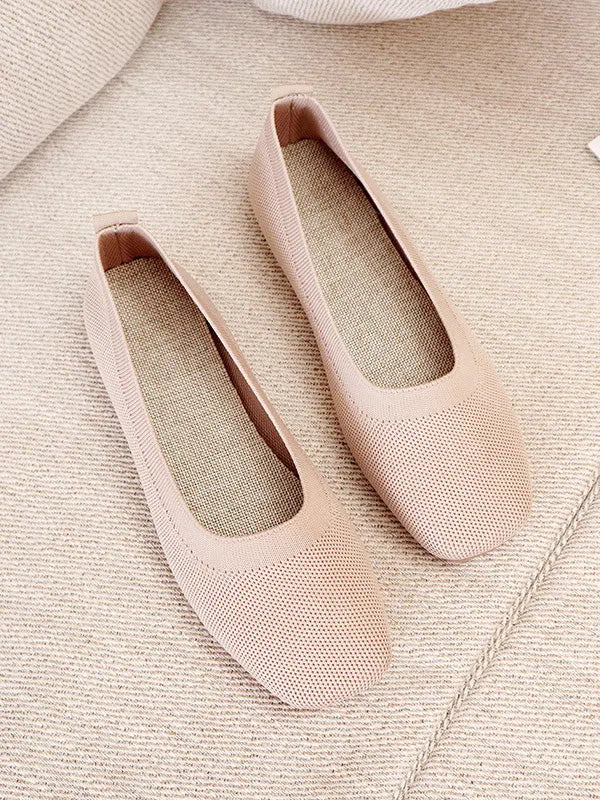 Breathable Color Flat Shoes