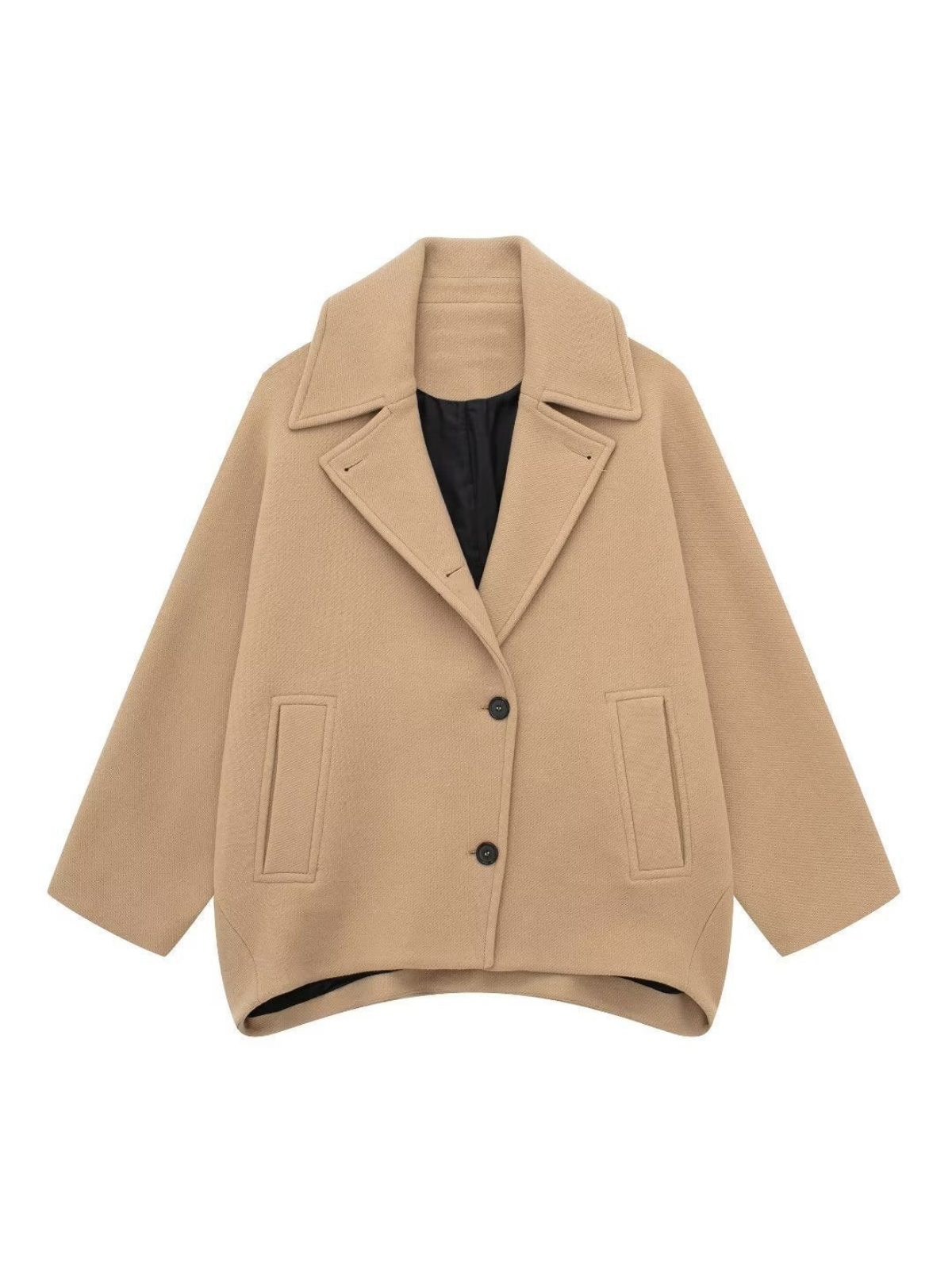 Oversized Pocket Button Coat
