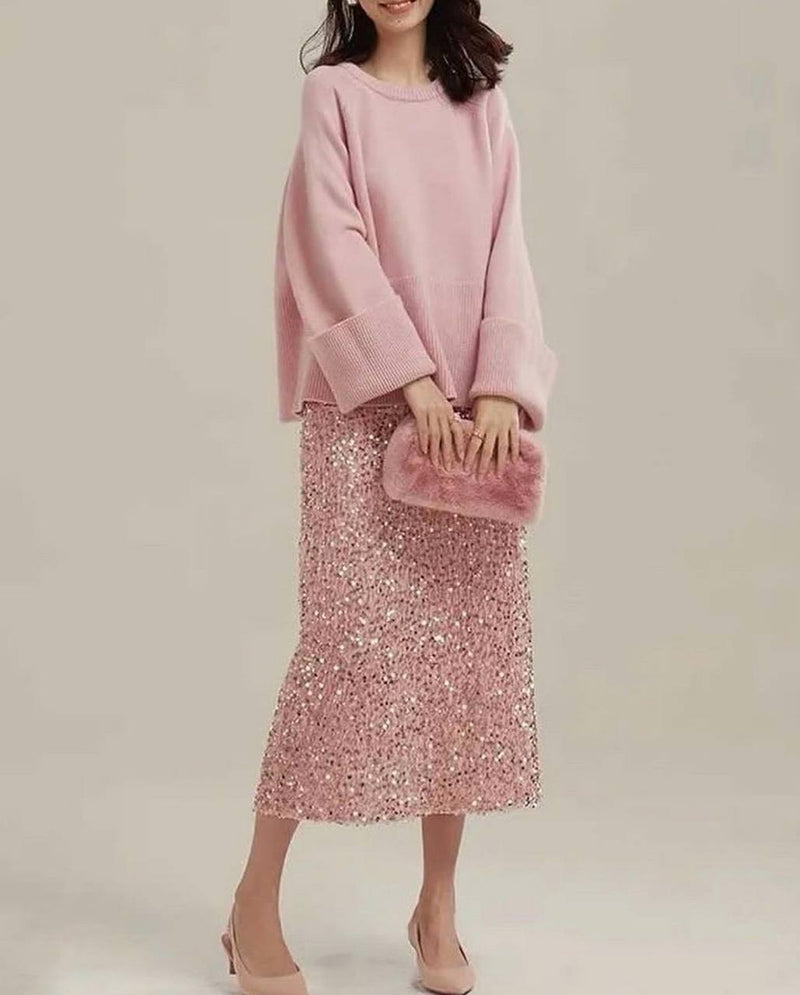 Sparkle Midi Skirt