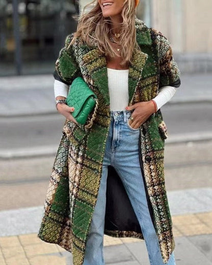 Liza Plaid Coat