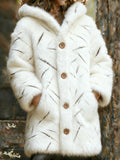 Comstylish Scared Kitty Claw Marks Long Hooded Cardigan