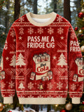 Comstylish Cigarette Pack Cigarette Christmas Ugly Sweatshirt