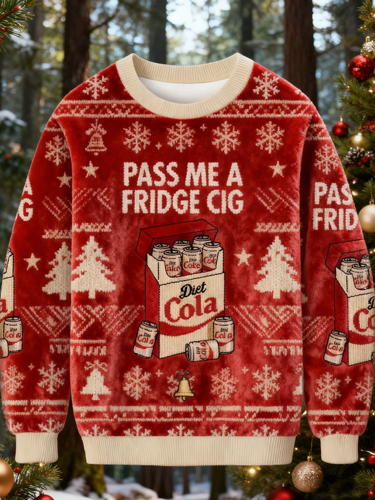 Comstylish Cigarette Pack Cigarette Christmas Ugly Sweatshirt