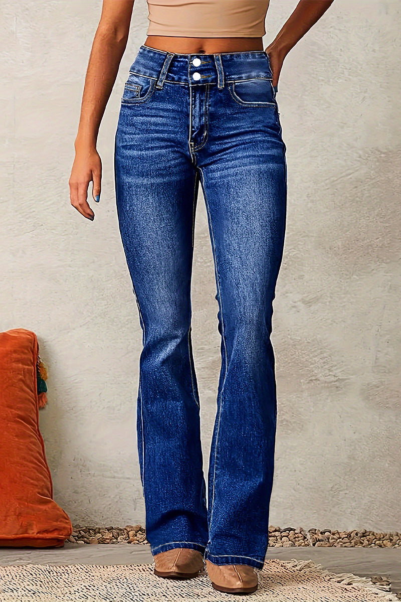Distressed High Waist Skinny Denim Jeans(3 Colors)