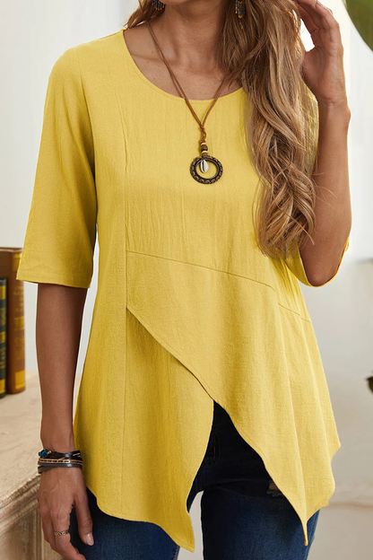Slit O Neck T-shirts