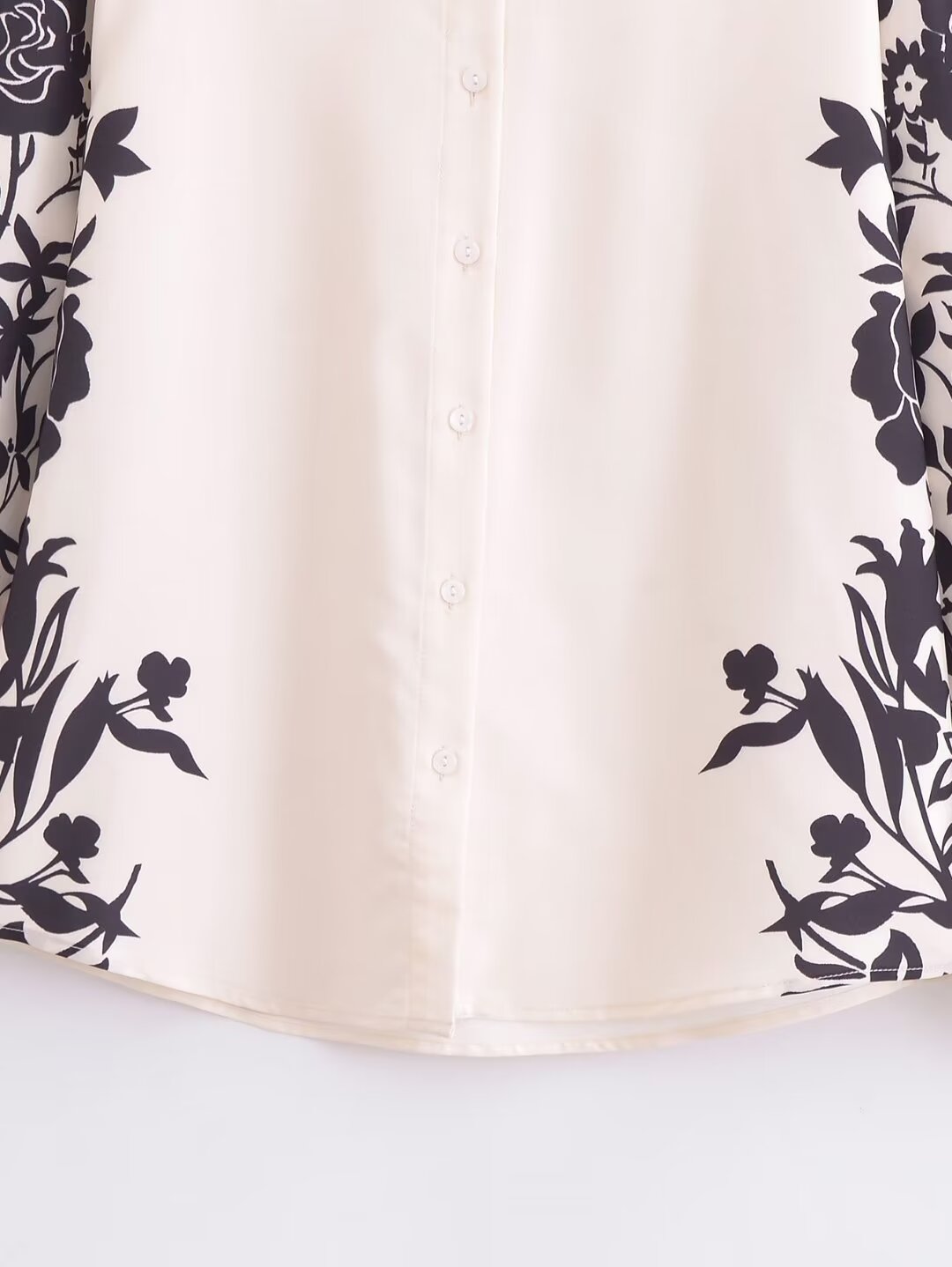 ’s Side Print Suit Shirt Pants Loose Suit for Spring Autumn