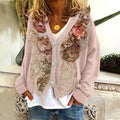 Vintage Lace And Floral Button Cozy Sweater Cardigan artswardrobe