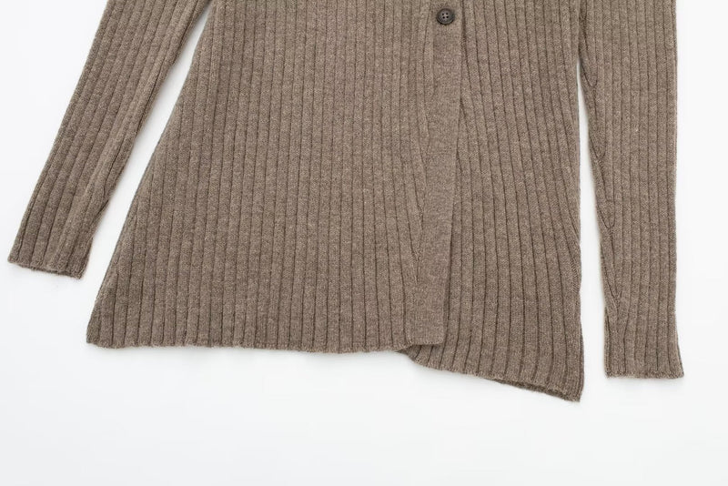 Fall Clothing Fashionable Knitted Cardigan Sweater Coat