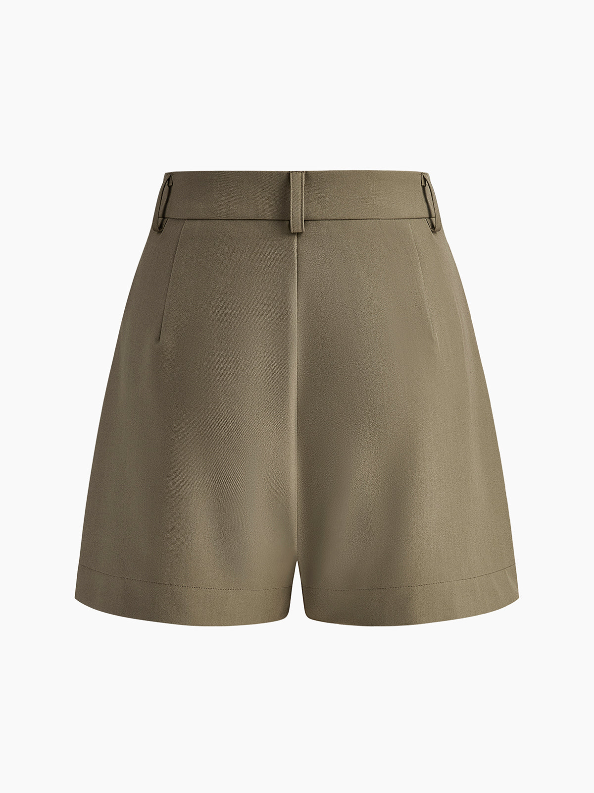 Mid Waist Shorts Without Belt