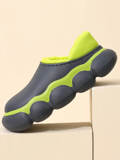 Indoor Going Out Non-slip Keep Warm Waterproof Flat Shoes