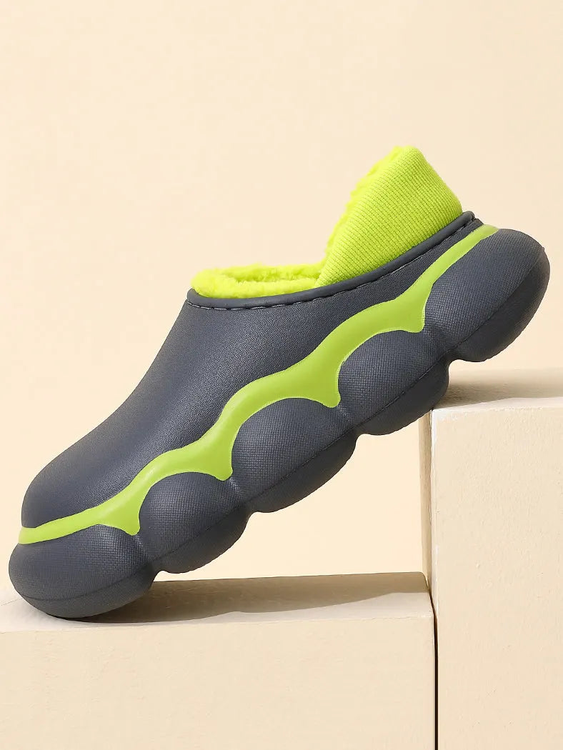 Indoor Going Out Non-slip Keep Warm Waterproof Flat Shoes