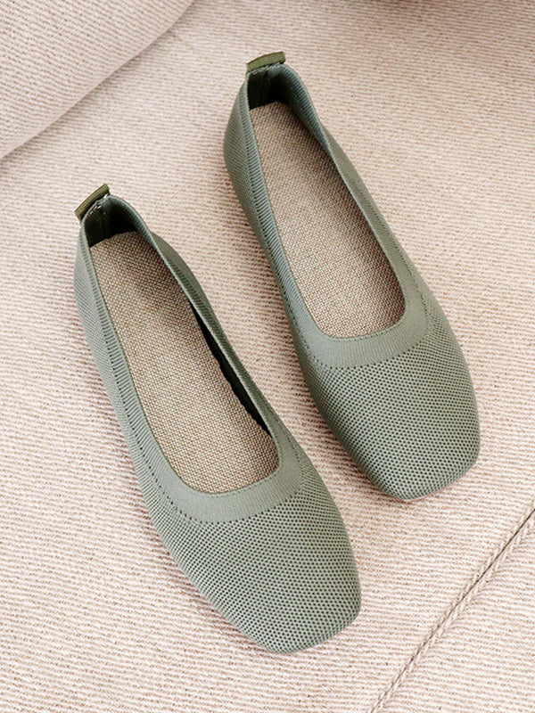 Breathable Color Flat Shoes