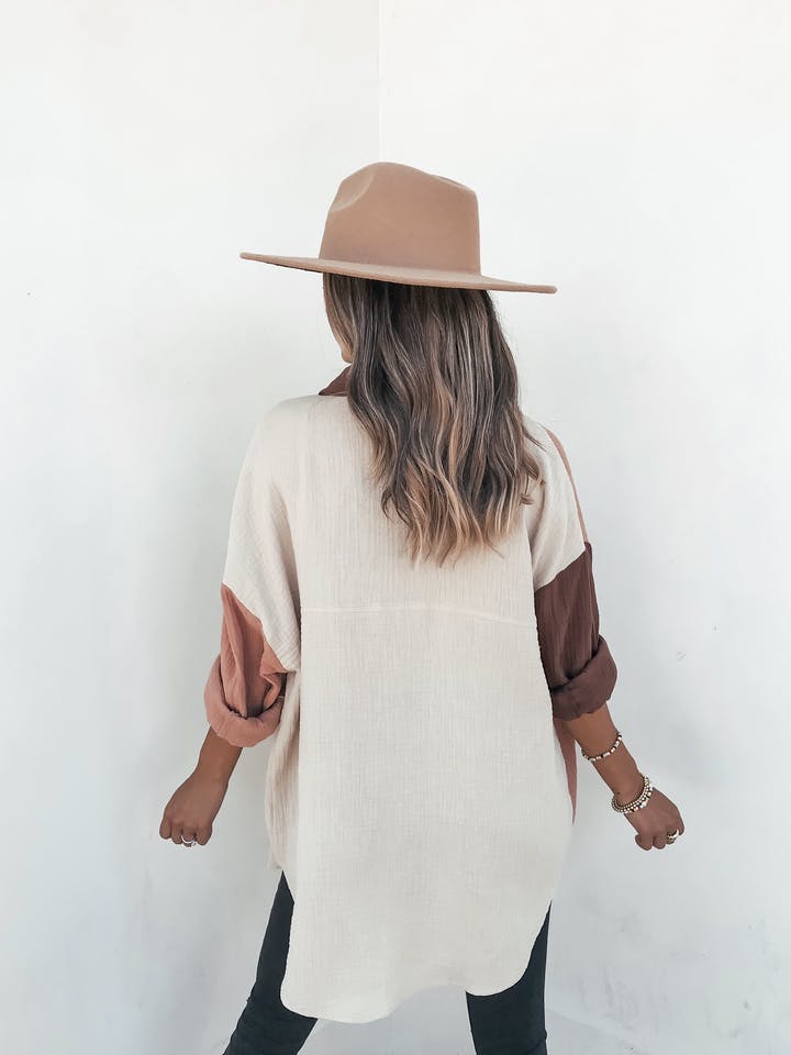 Clothing Multi Color Mosaic Long Sleeve Cardigan Shirt