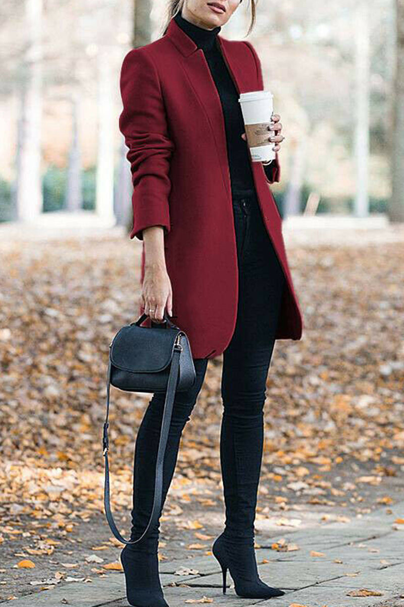 Long Sleeve Regular Sleeve Coats(6 Colors)
