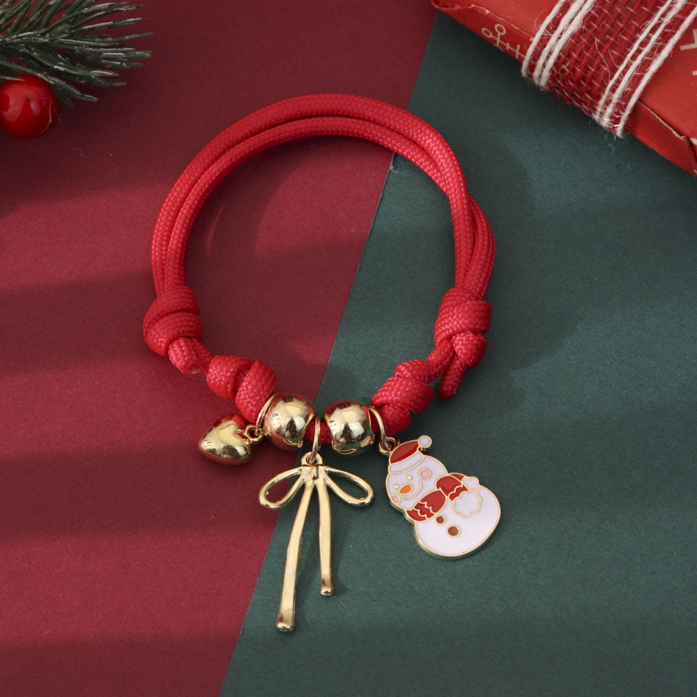 Comstylish Christmas Pendant Adjustable Bracelet