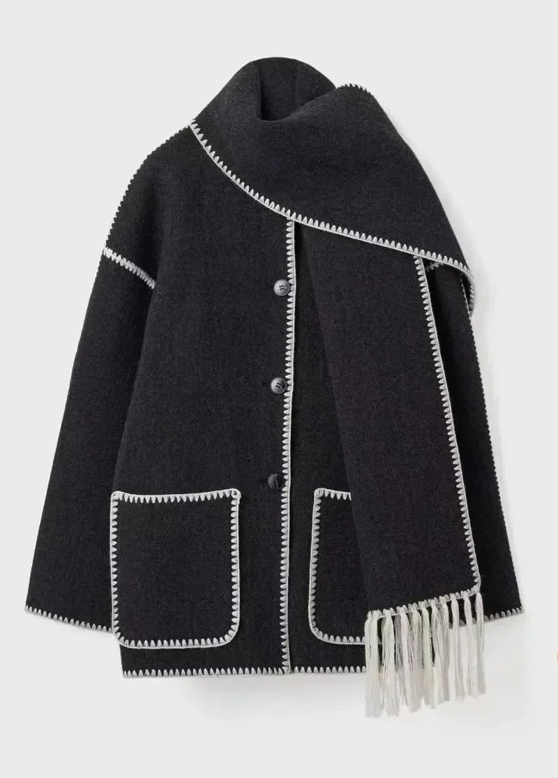 JO | Timeless tassel coat for women