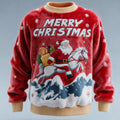 Comstylish Men's Christmas Santa Claus Comfortable Plush Sweatshirt