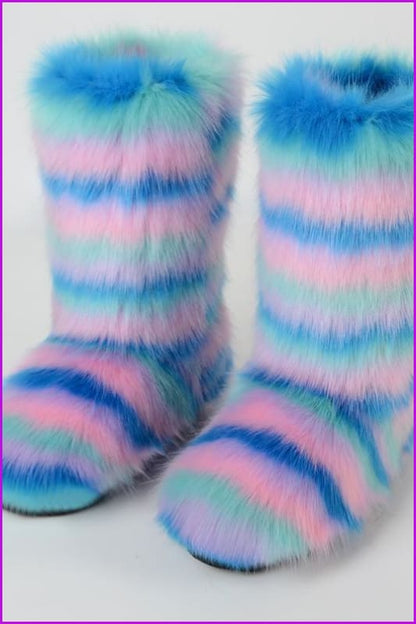 [pre-] Faux Fur Winter Boots F1128