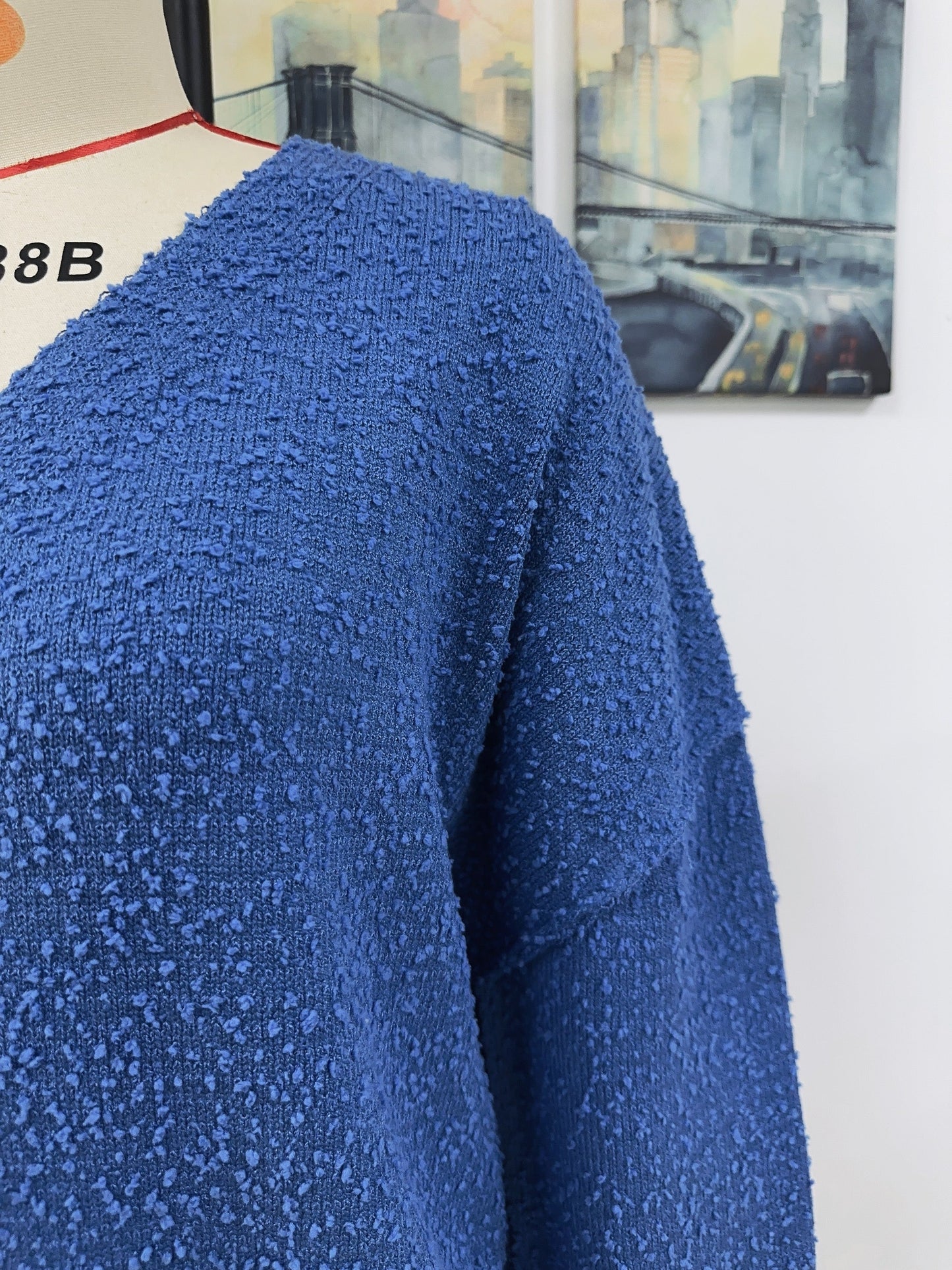 Autumn Winter Clothing V Neck Buttons Color Knitted Cardigan Coat Sweater