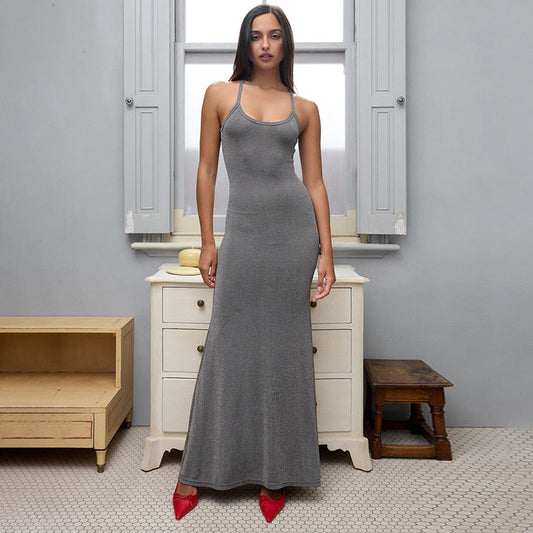 Clothing High Waist Slim Fit Camisole Dress
