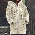 Vintage Tribal Jacquard Pattern Cozy Cardigan Sweater elevenforest