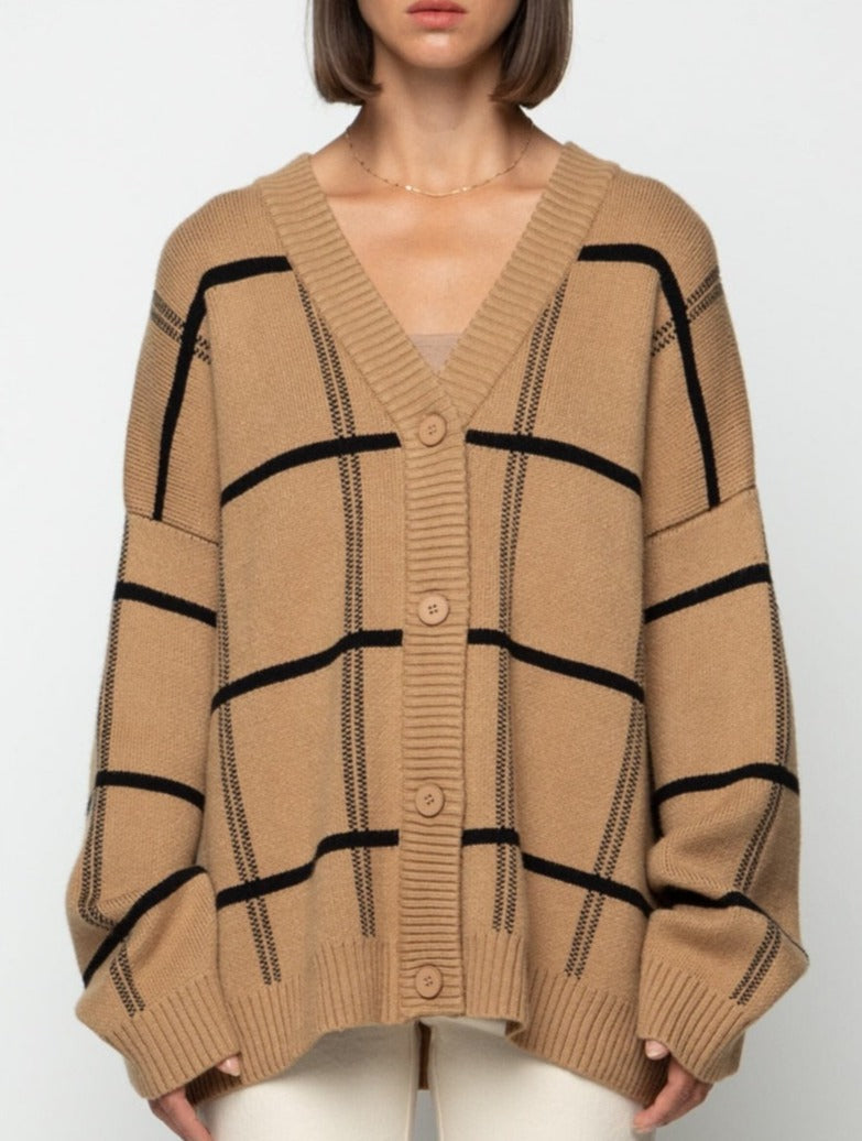 Lorra Plaid Cardigan
