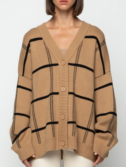 Lorra Plaid Cardigan