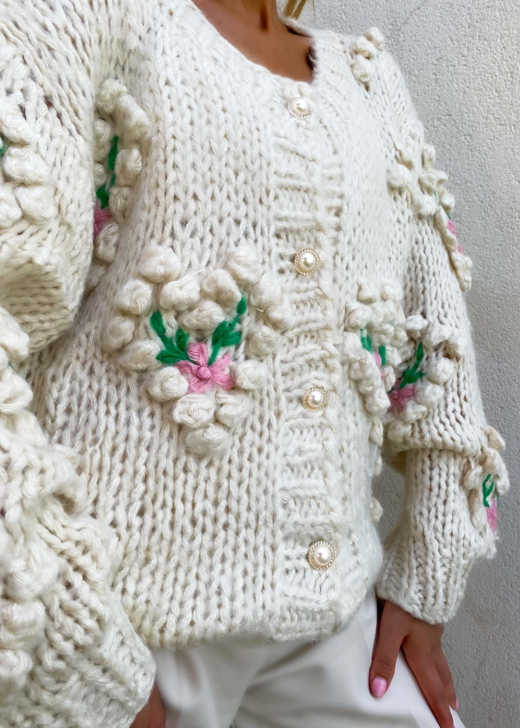 Susan Applique Cardigan