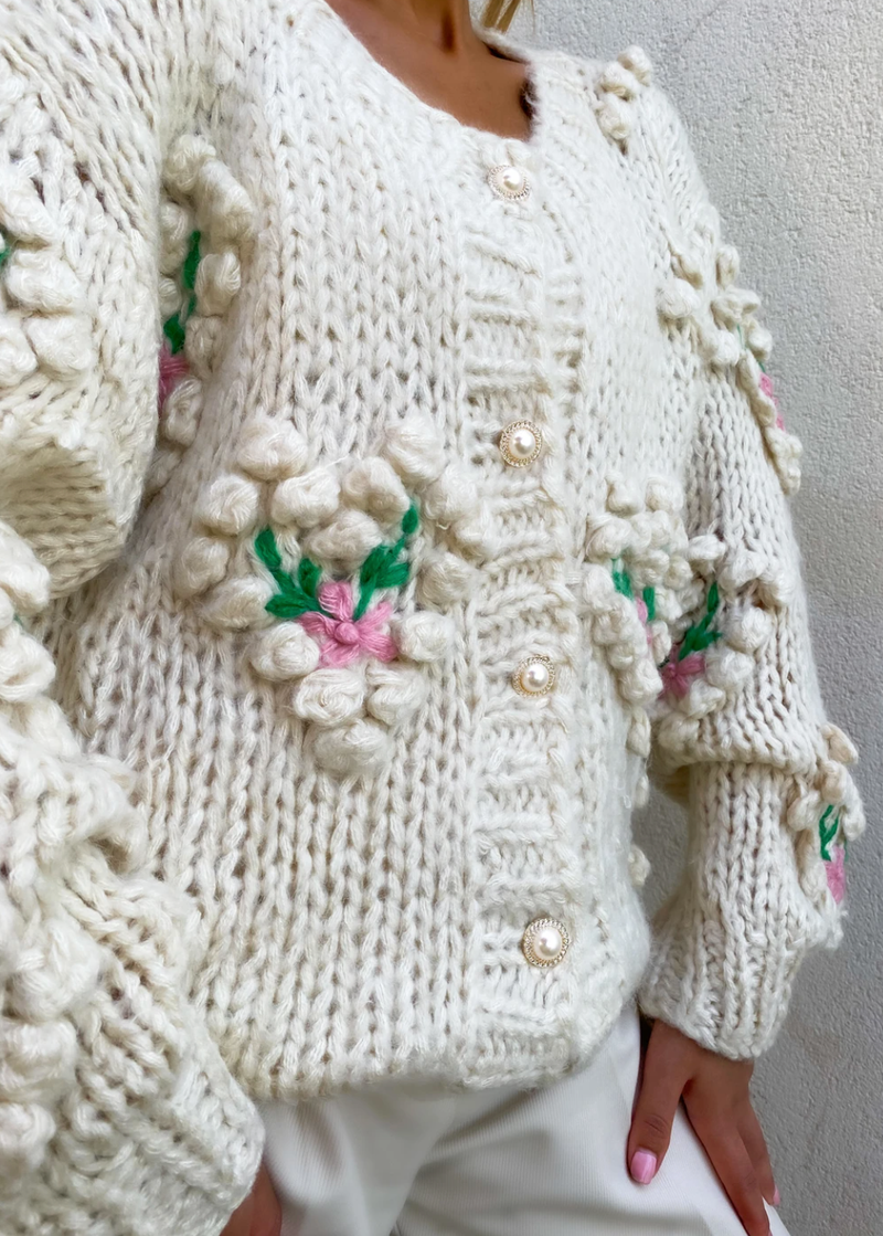 Susan Applique Cardigan
