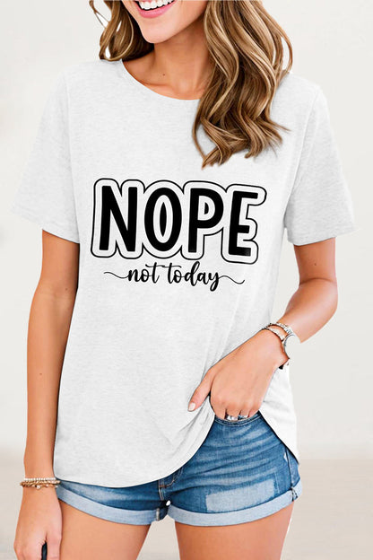 Letter Print O Neck T-shirts