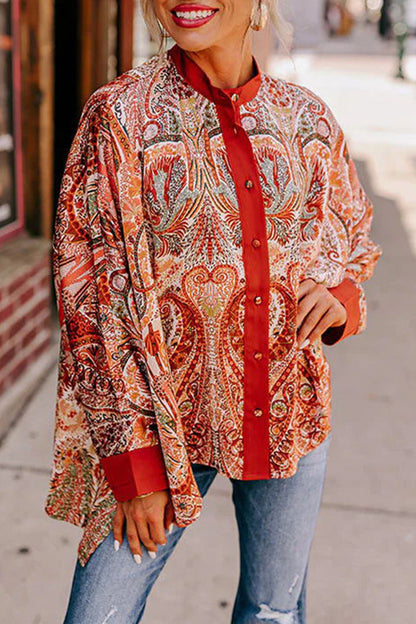 College Buttons V Neck Tops
