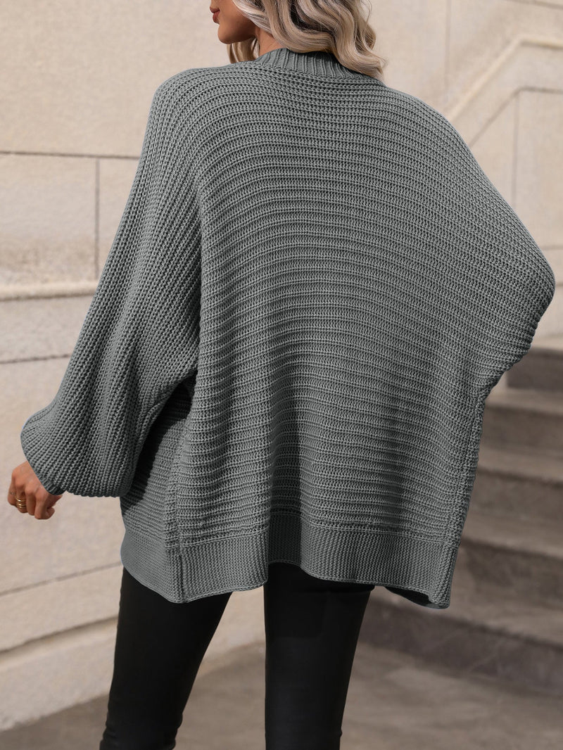 Autumn Winter Knitting Single Breasted Color Knitted Cardigan Loose Sweater