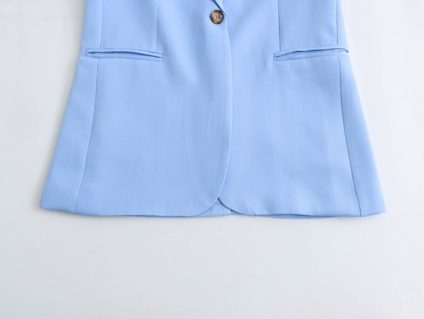 Spring Straight Cut Blazer Vertical Straight Leg Pants Suit – and Stylish Outfit for