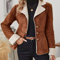 JO | Thermal jacket with faux fur collar