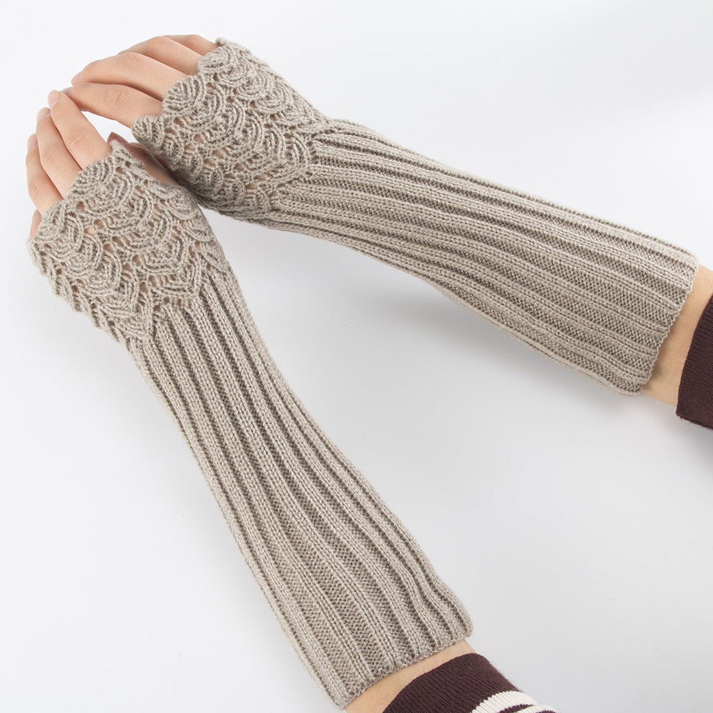 Vintage Soft Warm Jacquard Weave Retro Comfy Glove elevenforest