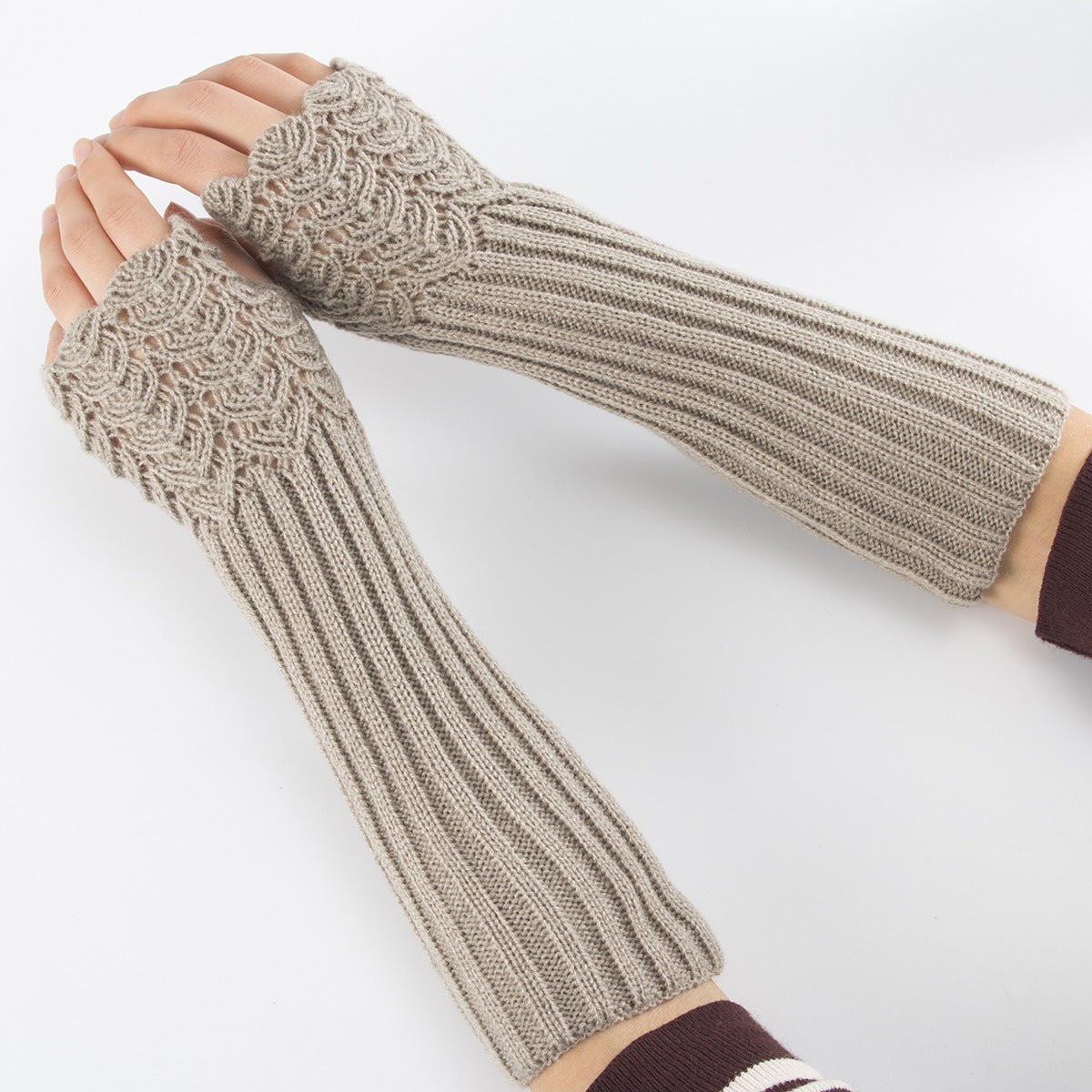 Vintage Soft Warm Jacquard Weave Retro Comfy Glove elevenforest