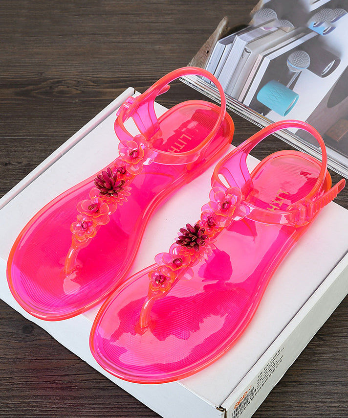 Green Splicing Beach Flip Flops Sandals Ap1061