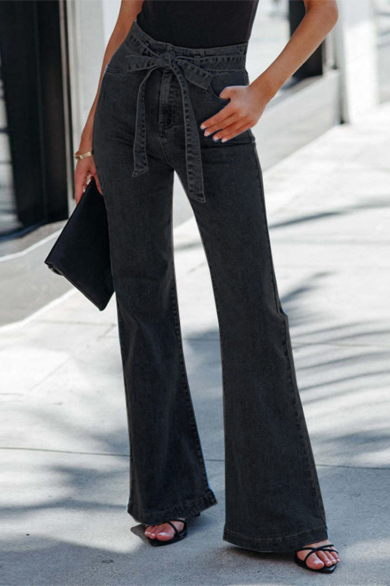 Street Color Regular Denim Jeans
