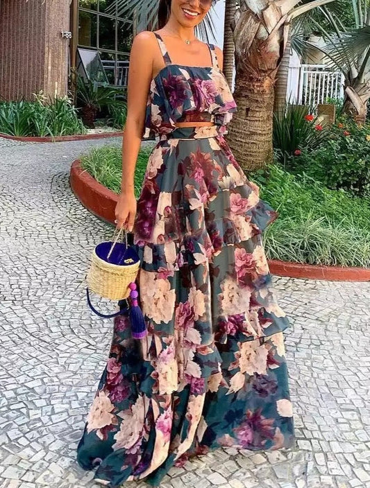 Elizabeth Top & Skirt Set