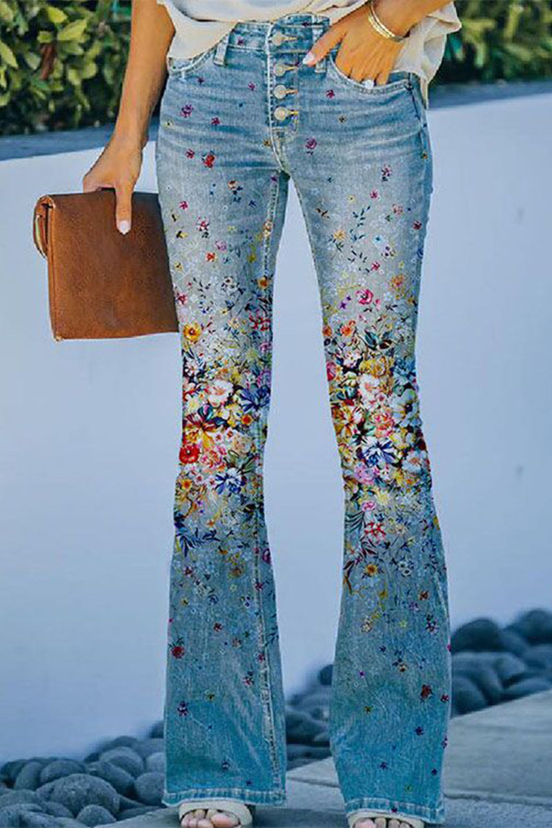 Pocket Regular Denim Jeans(9 Colors)