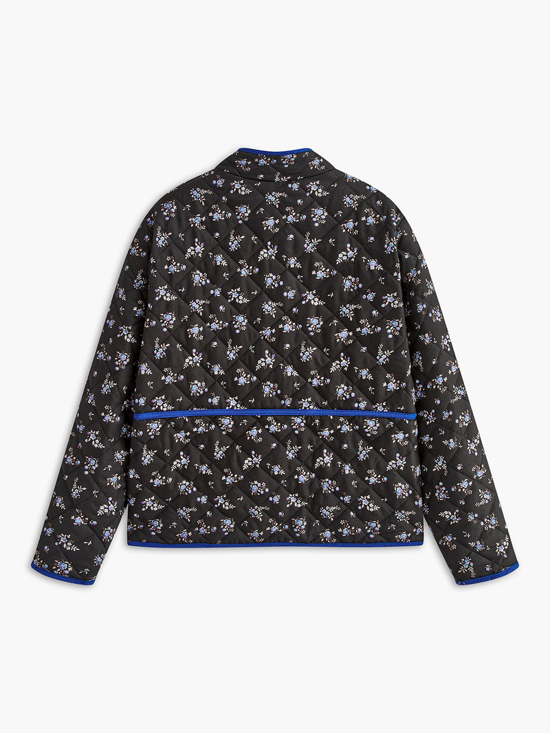 Contrast Trim Winter Coat