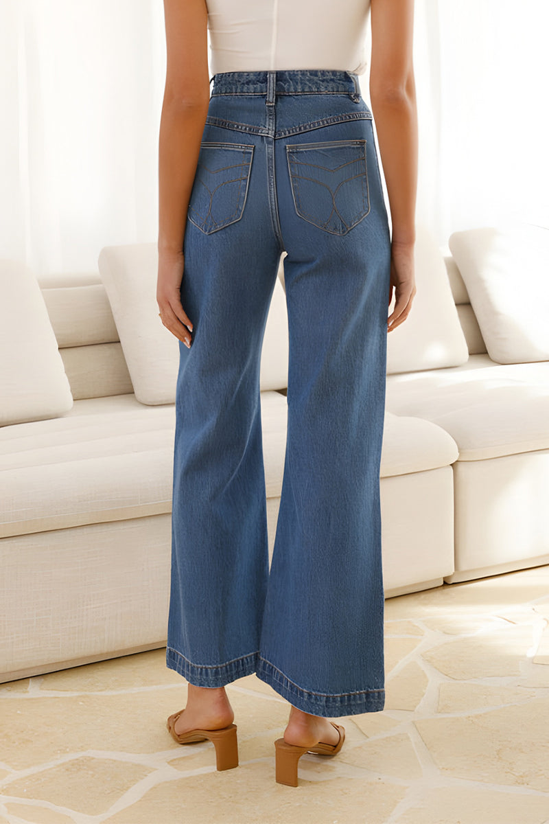 Daily Pocket Loose Denim Jeans