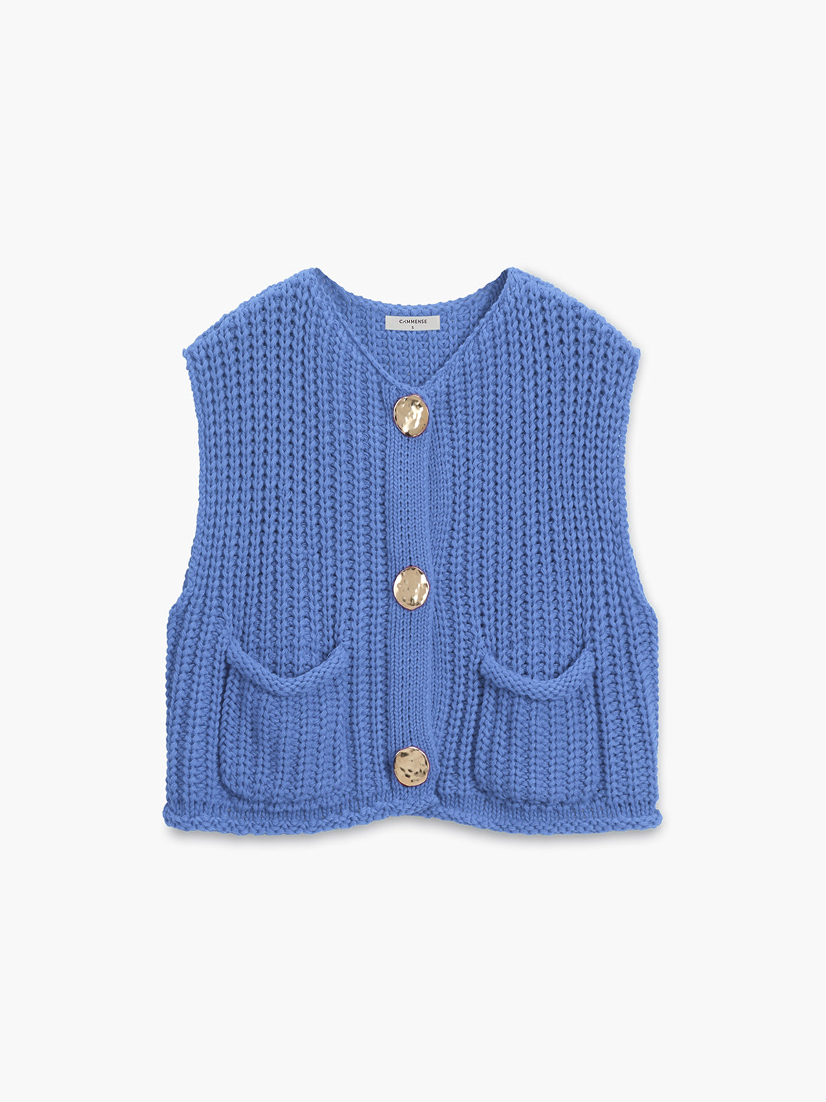 Crochet Button-front Sweater Vest