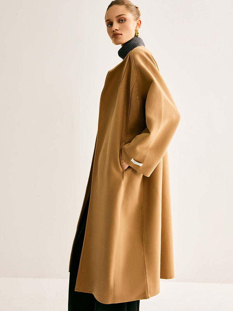 Minimalist Wool Long Coat
