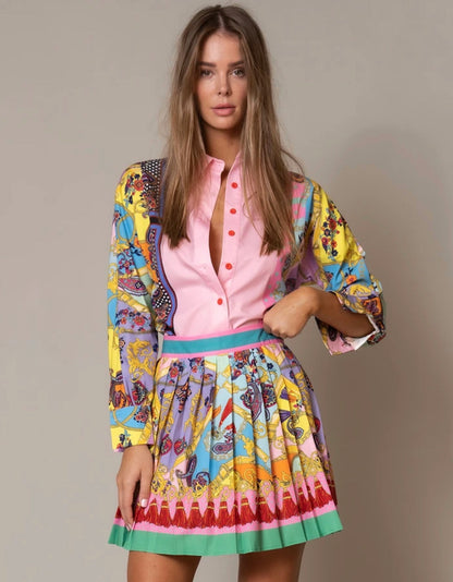 Kerry Shirt & Skirt Set